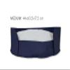 jilda-tex Pet Bed for Dogs and Cats, Round Oval, Various Sizes/Colors (44 x 60.5 x 17.5 cm, Dark Blue) view 3