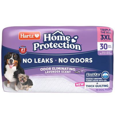 Hartz Home Protection Dog Pads, Odor-Control Lavender, 3XL, 30 Count