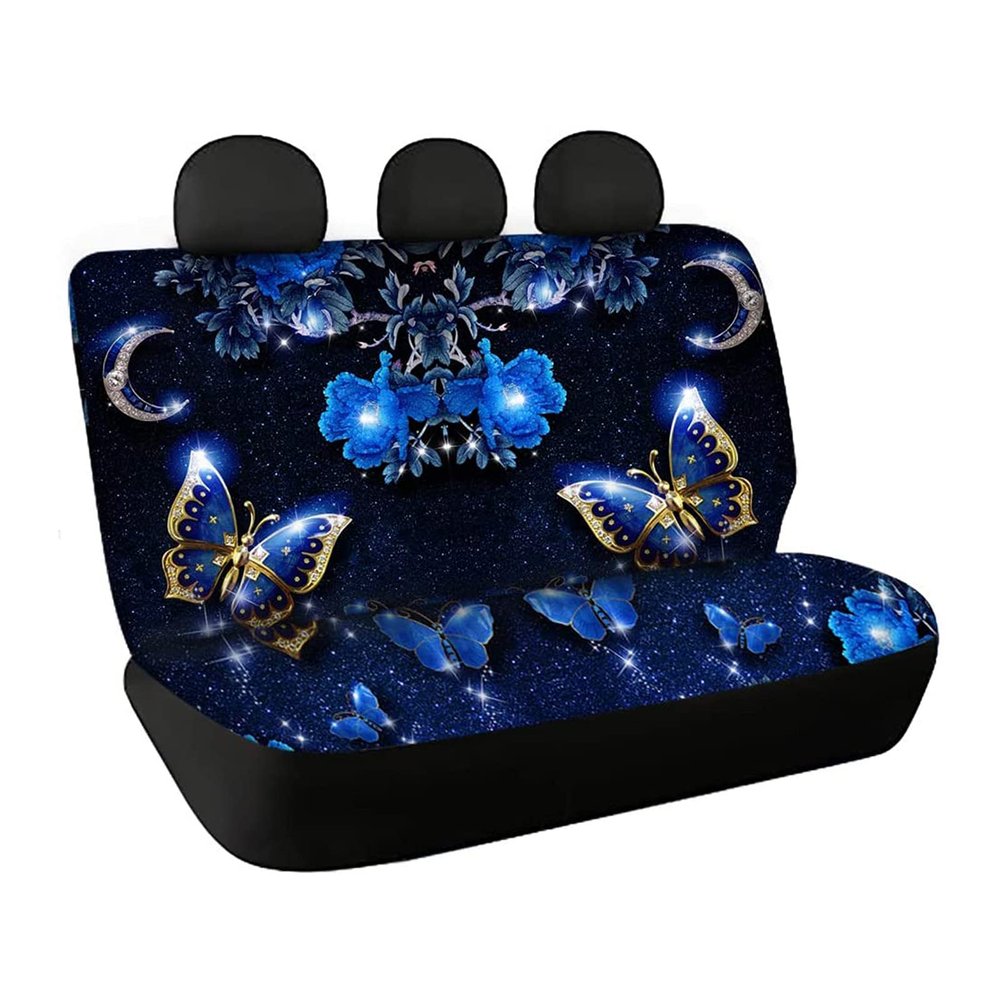 Jeiento Bling Butterfly Luxury Dog Car Seat Cover, Waterproof and Non-Slip