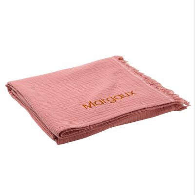 Vertbaudet Organic Collection: Kids' Muslin Blanket, Pink, One Size