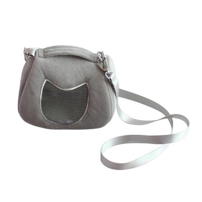 Pet Backpack Carrier for Hamsters and Rabbits, Gray