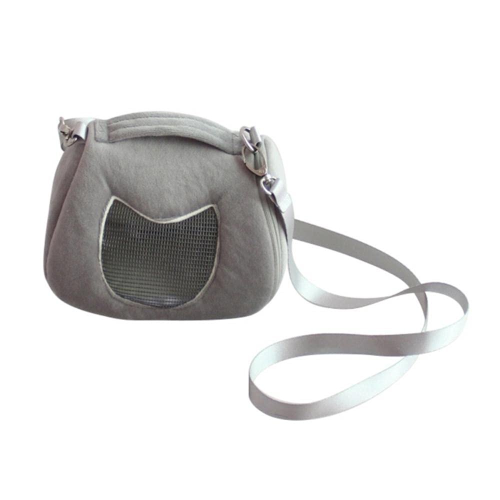 Pet Backpack Carrier for Hamsters and Rabbits, Gray