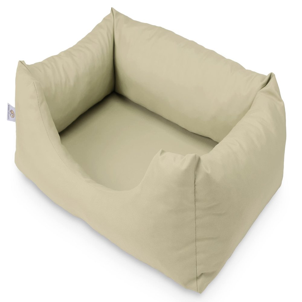 BARRY & LUCY 3-in-1 Waterproof Dog Mattress and Cushion, Soft Dog Bed with Resilient Filling, Multiple Colors (S, Cream)