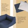 BARRY & LUCY 3-in-1 Waterproof Dog Mattress and Cushion, Soft Dog Bed with Resilient Filling, Multiple Colors (S, Cream) view 3