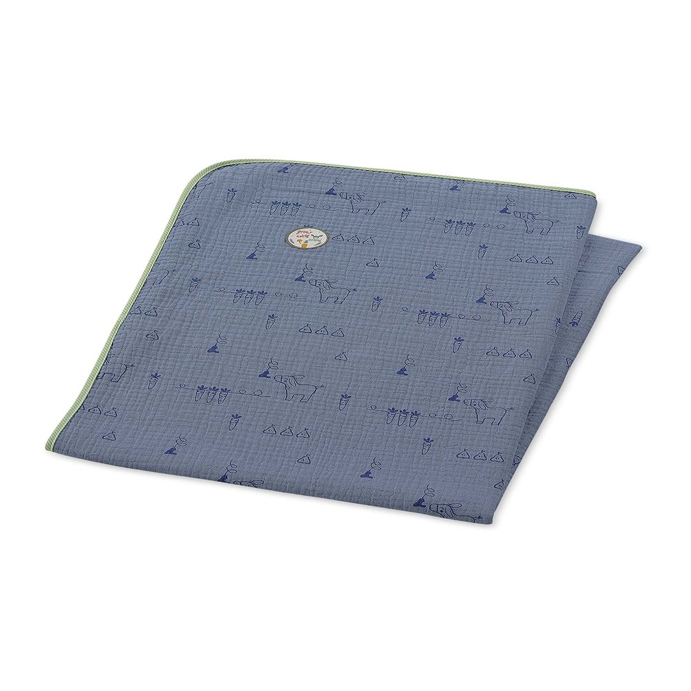 Emmi's Garden Blue Muslin Comfort Blanket