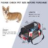 Soft Carrier Bag for Dogs and Cats with Adjustable Shoulder Strap, Large Red Flower view 2