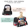 Soft Carrier Bag for Dogs and Cats with Adjustable Shoulder Strap, Large Red Flower view 3