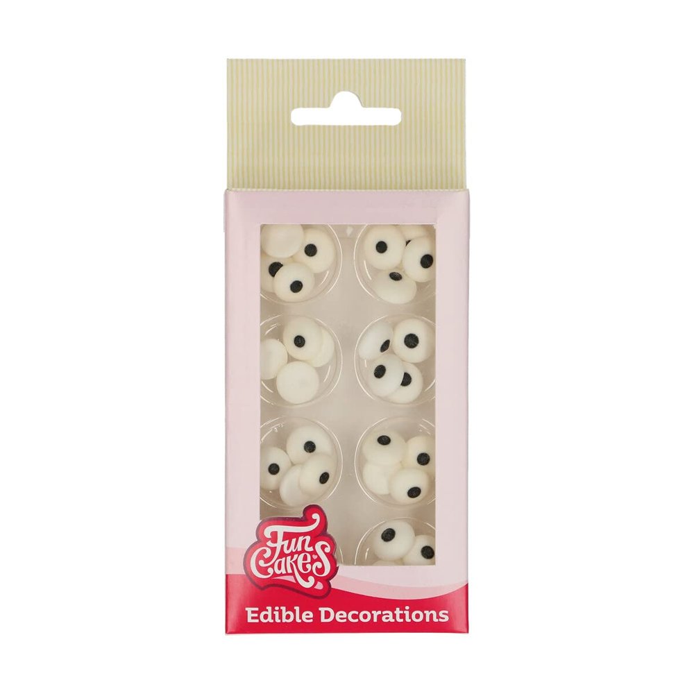 FunCakes Sugar Decorations Round Eyes Set of 32