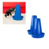 PIPPI Dog Toilet Cone for Male Dogs, Blue, 28 x 36 cm, 2-Pack view 1