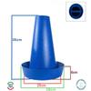 PIPPI Dog Toilet Cone for Male Dogs, Blue, 28 x 36 cm, 2-Pack view 2