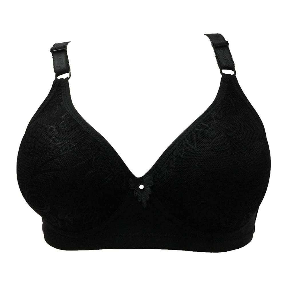 GANGCHENG Women's Non-Padded Push-Up Wireless Bra, Soft, 90B