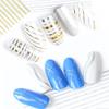 Metallic Nail Stickers, Self-Adhesive 3D Gold, Silver & Rose Gold Nail Art Striping Tape, 6 Sheets view 2