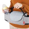 SONARIN Baby Stroller Organizer Bag, Large Capacity, Phone Pocket and Deep Cup Holders, Handbag, Universal Fit (Gray) view 3