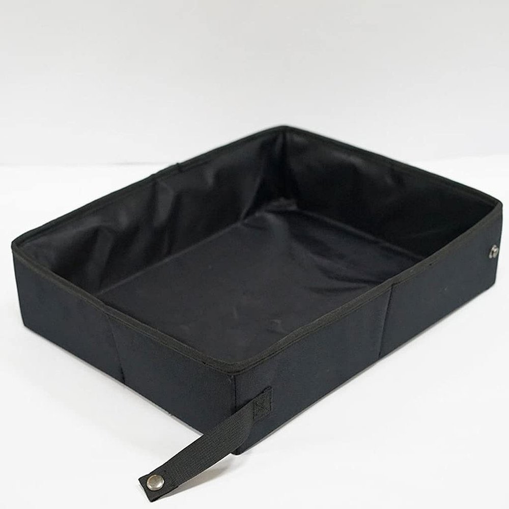 Liudan Foldable Portable Cat Litter Box for Travel and Camping