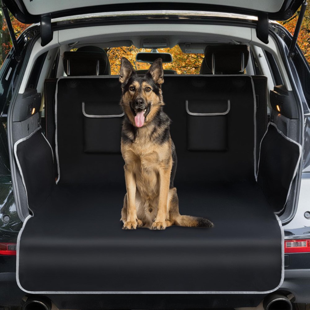 Toozey XL Trunk Protector for Dogs with Side and Bumper Protection, Waterproof, Scratch-Resistant, 208 x 138 cm, Black