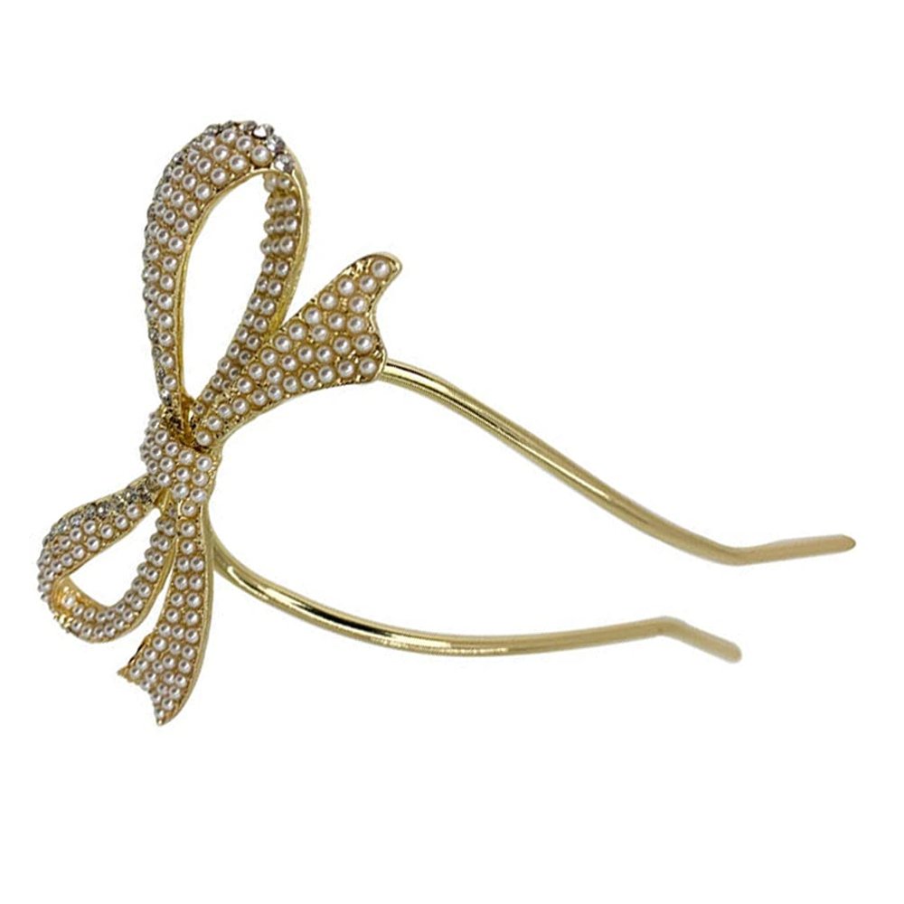 Beaupretty Zinc Alloy Hairpins with Pearl Bows