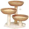 LSDRALOBOOE Cat Scratching Post, Multi-Level Cat Tree with Climbing Platforms, Sisal, 715 view 1
