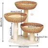 LSDRALOBOOE Cat Scratching Post, Multi-Level Cat Tree with Climbing Platforms, Sisal, 715 view 2