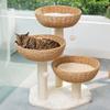 LSDRALOBOOE Cat Scratching Post, Multi-Level Cat Tree with Climbing Platforms, Sisal, 715 view 4