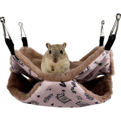 MeiAOBest Pet Hanging Bed and Small Animal Hammock, Pink