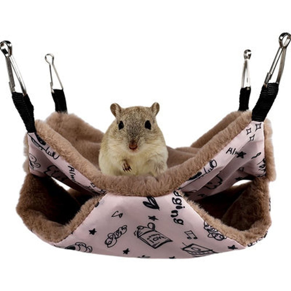 MeiAOBest Pet Hanging Bed and Small Animal Hammock, Pink