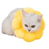 Adjustable Protective Collar for Cats, Post-Surgery, Yellow, L view 1