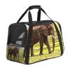 Pet Carrier Bag, Elephant on Grassland, Soft-Sided, Foldable, Airline-Approved view 1