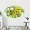 GRAZDesign Personalized Tractor Wall Decal for Boys’ Room, 93 x 57 cm view 1