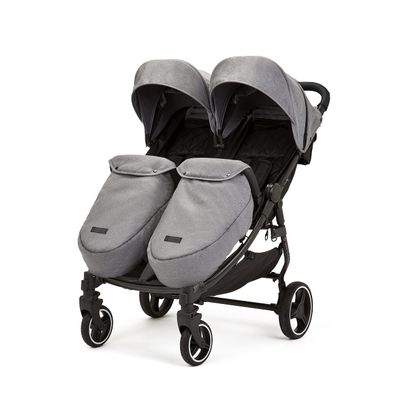 Ickle Bubba Venus Max Double Stroller, Space Grey
