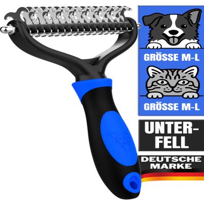 DEZENDO - Undercoat Brush for Dogs & Cats (Size M-L)