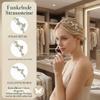 FOMIYES Butterfly Headband, Gold Rhinestone Butterfly Crystal Headband for Women and Girls view 3