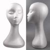 Women’s Mannequin Head for Wigs, Jewelry and Accessories, White view 4