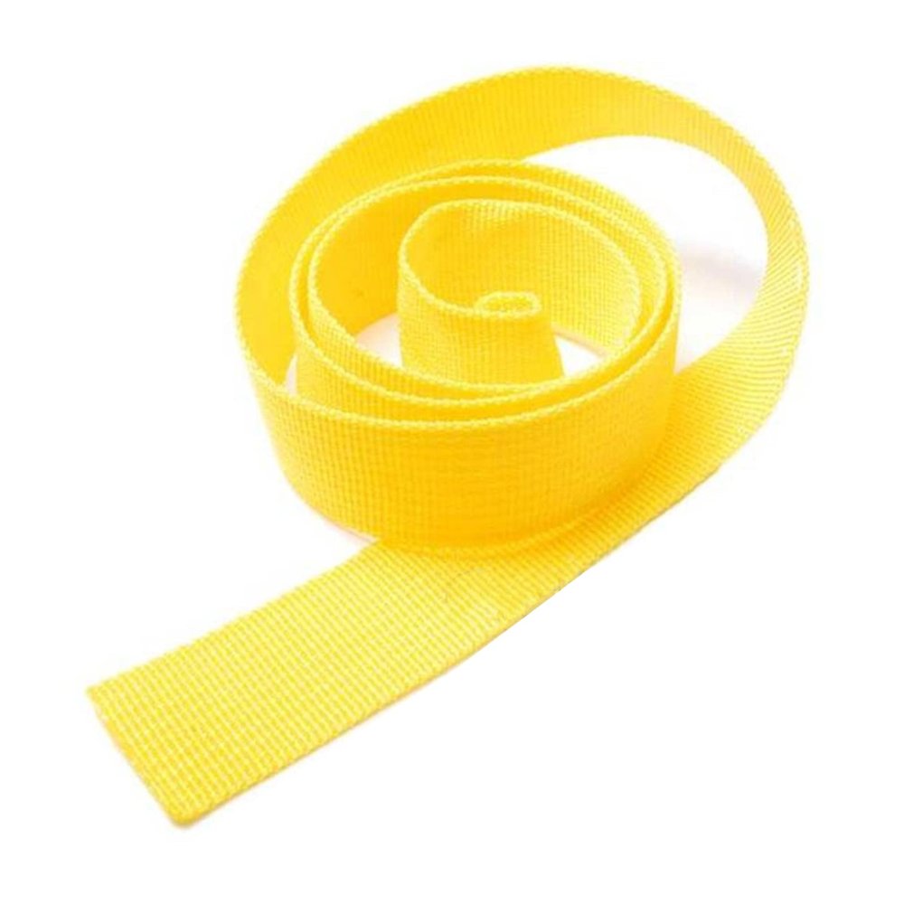 Durable Polypropylene Webbing for Bags, Dog Collars, Harnesses and Outdoor Backpacks, 9.1 m, Yellow, 20 mm, Classic