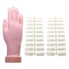 Minkissy Silicone Nail Art Practice Hand with 100 Nail Tips view 1