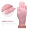 Minkissy Silicone Nail Art Practice Hand with 100 Nail Tips view 2