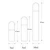 ZEOABSY 10-Pack 5 mL Empty Clear Essential Oil Roller Bottles with Pink Screw Caps view 2