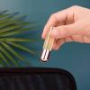 ZEOABSY 10-Pack 5 mL Empty Clear Essential Oil Roller Bottles with Pink Screw Caps view 3
