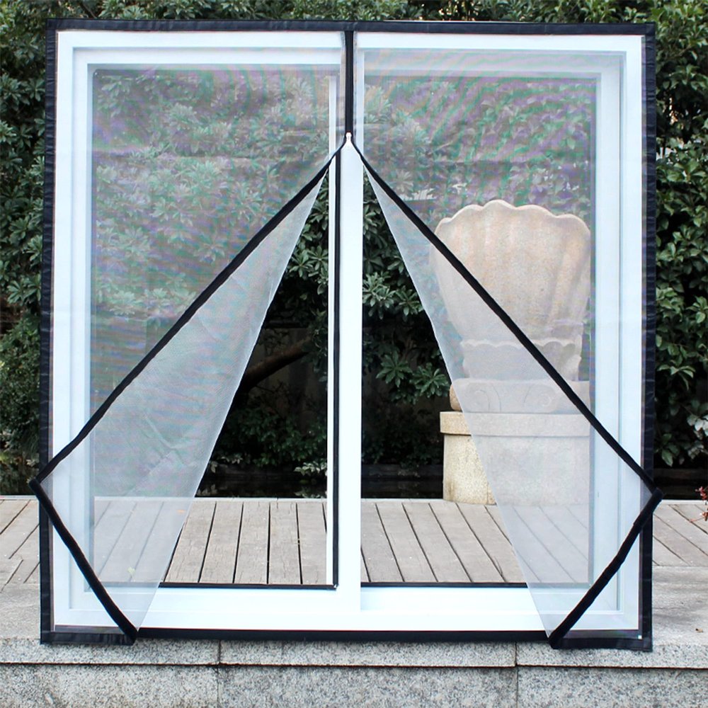 Self-Adhesive Indoor Window Cat Safety Net with Zipper