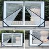 Self-Adhesive Indoor Window Cat Safety Net with Zipper view 3