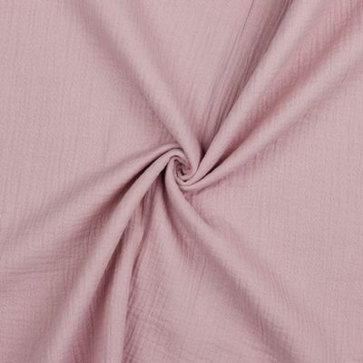 VmG-Store Double Gauze Muslin Fabric, OEKO-TEX Certified, 100% Cotton, Lilac 014, 50 x 135 cm