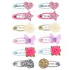 Hair Clips for Girls, 12 Pieces, Handmade, Glitter view 1