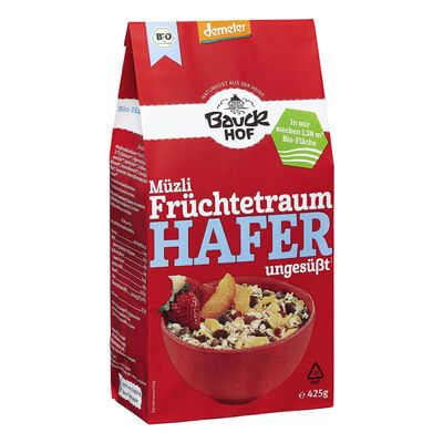 Bauckhof Oat Muesli Fruit Dream, Demeter, 0.425 kg, 8-Pack