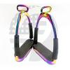 Rainbow Offset Flexible Safety Stirrup, Curved, Stainless Steel, 12.9 cm view 3