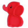 Red Silicone Pet Food Bowl with Suction Cup view 1