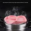 Red Silicone Pet Food Bowl with Suction Cup view 2