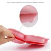 Red Silicone Pet Food Bowl with Suction Cup view 3