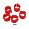 Washranp 100-Piece 8 mm Plastic Bird Foot Rings, Assorted Colors view 4