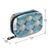 Mnsruu Pill Case with Geometric Dot Pattern and Travel Pouch view 3
