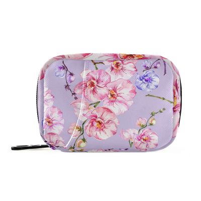 Mnsruu Orchid Flower Travel Pill Organizer
