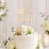 Personalized Wooden Wedding Cake Topper with Name and Date view 4